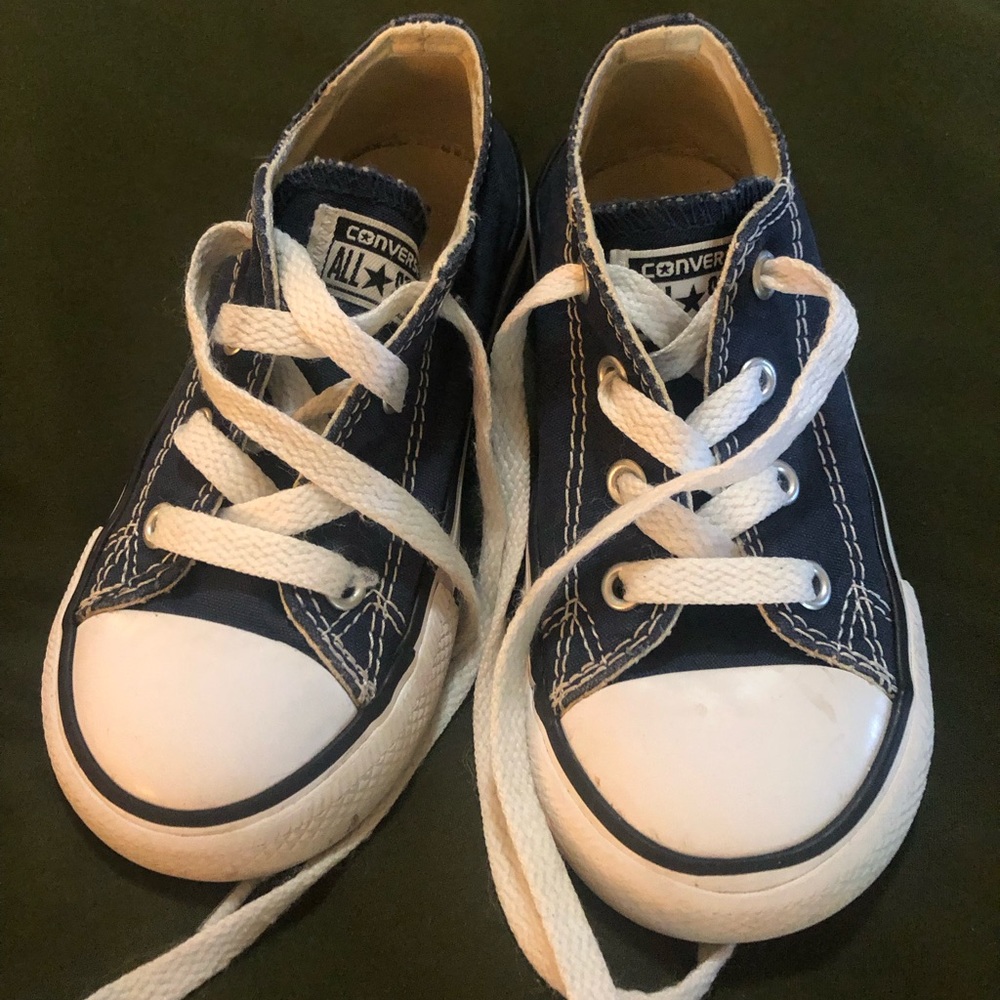 Toddler Size 8 Navy Converse Shoes